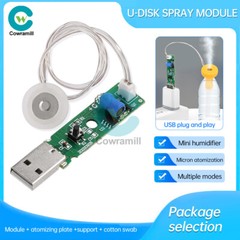 USB DC 5V Ultrasonic Mist Maker Atomizing Module Humidifier DIY Kits 108KHZ