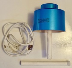 Mini Portable Blue Bottle Cap Air Humidifier With USB Cable for Office & Home