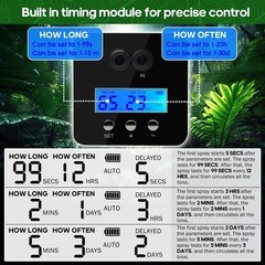 Reptile Smart Mister, Reptile Humidifiers Misting System Automatic with Timer…