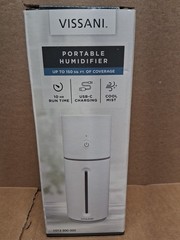 Vissani 10 oz. Portable Cool Mist Humidifier, Top Fill, Color-Changing, 10hr Run