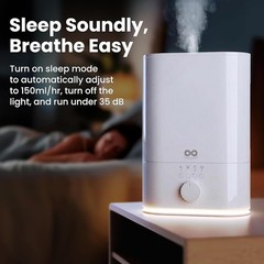 Ultrasonic Humidifier Cool Mist Quiet Auto Shut Off Night Light Large Room New