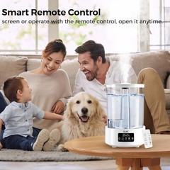 DIJEE Ultrasonic Smart Air Humidifier, 5L W/7x Colors of Light Effects~NIB