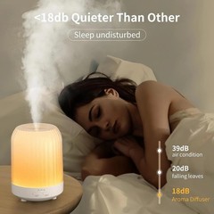 250ml Ultrasonic Aroma Diffuser 7 Color LED Humidifier With Timer Function