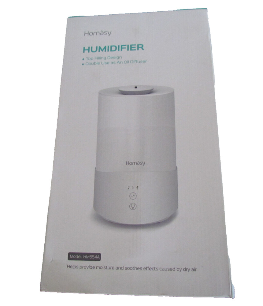 Humidifier Tower- 2.5L-Cool Mist- Homasy Top Filling Oil Diffuser Model HM654A