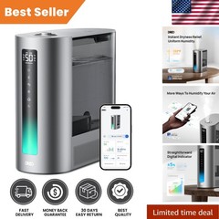 6L Smart Humidifier with Warm & Cool Mist – 60Hr Quiet Runtime & Aroma Diffuser