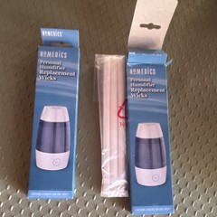 HoMedics Personal Humidifier Replacement Wicks for UHE-WGP1, White, 1open has 3