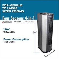 Envion by Boneco Four Seasons FS200 4 in 1 Air Purifier, Heater, Fan, Humidifier