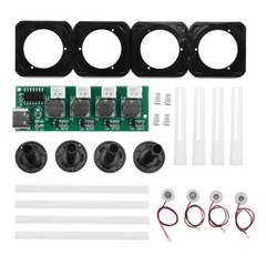 2Pc TypeC Humidifier DIY Kit Ultrasonic Mist Maker Driver Circuit Board 4 Fogger