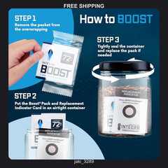 6 Pack Humidity Control Packs for Food Storage and Preservation