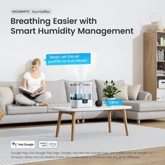 6L Smart Humidifier,Cool Mist Top Fill with Essential Oil Diffuser, Smart App
