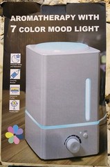 Exqline 1500ml Ultrasonic Aroma Humidifier 7 Color LED Mist Diffuser
