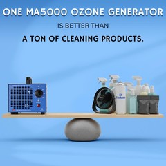 Airthereal MA5000 Commercial Ozone Generator, High Replaceable Filter, Blue
