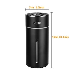 300ml Ultrasonic Aromatherapy Waterless Essential Aroma Oil Diffuser For Car