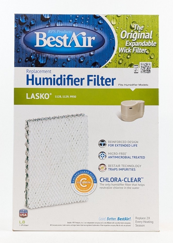 Lasko L8-C Wick Filter BestAir Humidifier Replacement 1128 1129 9930 Best Air