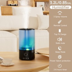 ⭐3.2L Cool Mist Ultrasonic Humidifier for Bedroom, Baby Nursery, Auto Shut-Off
