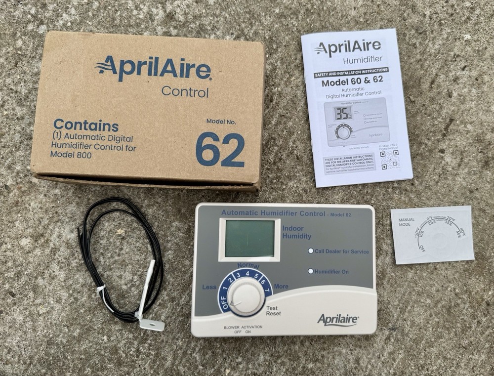 AprilAire Digital Automatic Humidifier Control for Model 800 Model No. 62 & 60