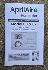 AprilAire Digital Automatic Humidifier Control for Model 800 Model No. 62 & 60