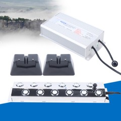 12-Head 110V Ultrasonic Mist Maker Kit Pond Fogger Mister Machine w/2 Buoy NEW!