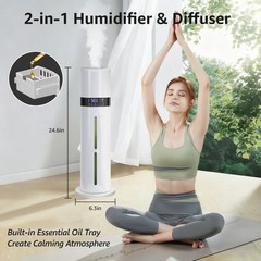 9L Humidifier for Room and Bedroom, Easy Top Fill