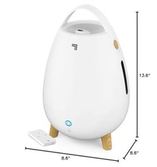 Sharper Image MIST 6 Ultrasonic Humidifier with Remote Control, White