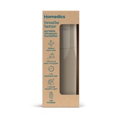 Homedics Rechargeable Portable Ultrasonic Humidifier Breathe Better USB Powered