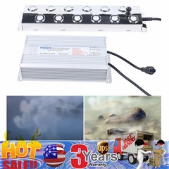 12 Head Ultrasonic Mist Fog Maker Pond Fogger Machine for Hydroponics Landscape