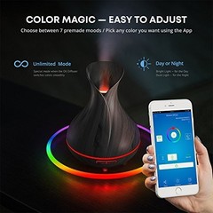 400ml Smart WiFi Ultrasonic Essential Oil Diffuser & Humidifier – Alexa/Google H