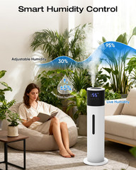 13L Humidifier Large Room, 100H Runtime 28 Db Quiet Cool Mist Air Humidifiers fo