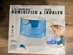 CRANE 2-in-1 Warm Mist Humidifier & Steam Inhaler • BRAND NEW