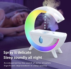 Anti Gravity Humidifier 200ML RGB Night Light Water Drop Desk Diffuser Sky Blue