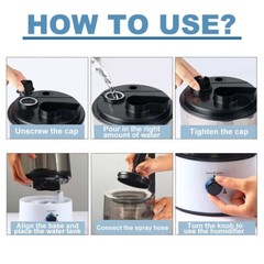 110V Electric Pet Humidifier Reptile Mister Terrarium Fogger for Lizard Snake 4L