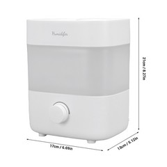Top Fill Humidifier 2L Capacity 25dB Quiet Cool Mist Air Humidifier