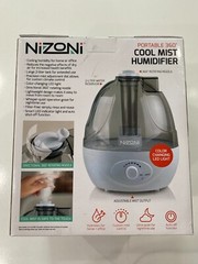 Nizoni Portable 360 Degree Cool Mist Humidifier- NEW SEALED