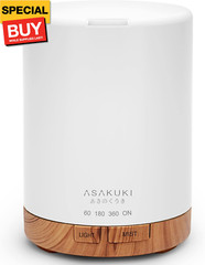 300ML Essential Oil Diffuser, Quiet 5-in-1 Premium Humidifier, Home Fragrance Ar