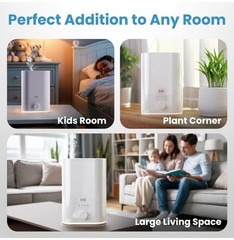 Everlasting Comfort 6L Ultrasonic Humidifier, Aromatherapy, 60hr Runtime – NEW