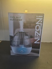 NIZONI Portable 360° Cool Mist Humidifier Filter-Free Lasts Up To 8 Hours – Time