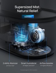 DREO 4L Smart Cool Mist Humidifiers for Bedroom HM311S Black 4L,
