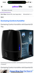 Everlasting Comfort 6L Cool Mist Humidifier – Large Room, Quiet, 50 Hr Run Time