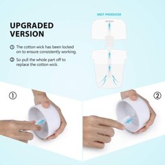 Tikaton Portable Humidifier with Collapsible Water Tank USB Powered Cool Mist US