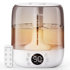Provirtec 6L Self-Cleaning Humidifier for Large Room, CleanCare Warm & Cool Mist