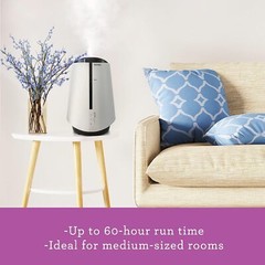Holmes 1-Gallon Top-Fill Ultrasonic Cool-Mist Humidifier with Disinfectant, Used
