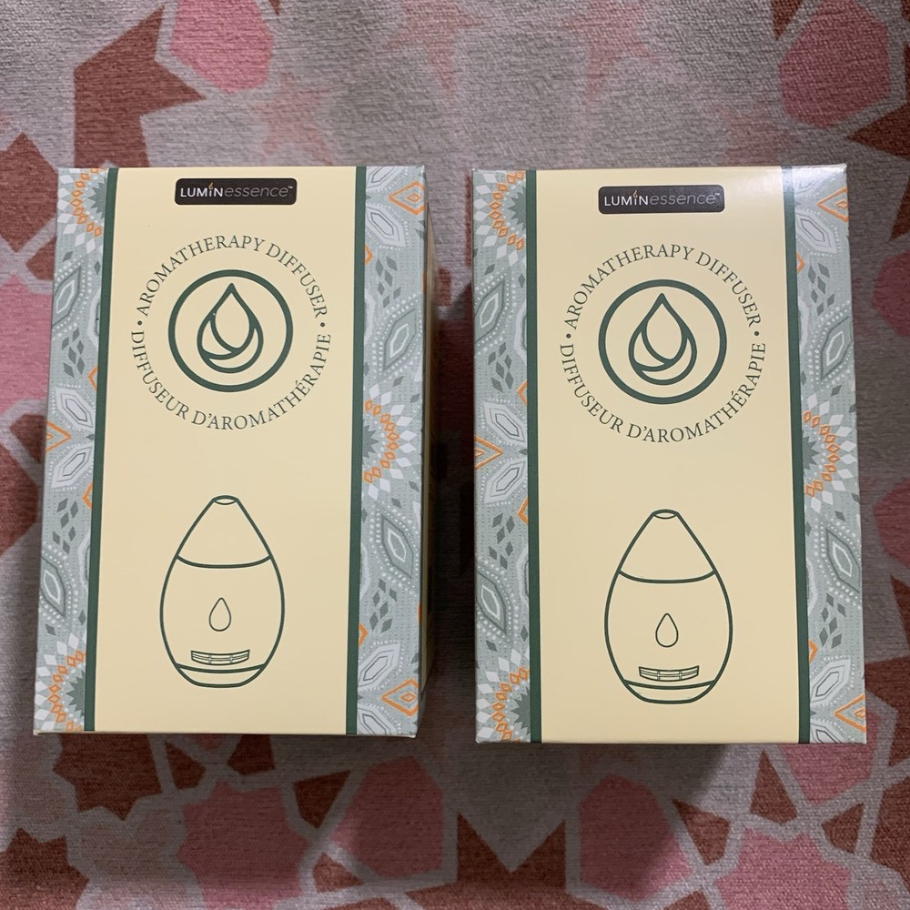 Travel Aroma Humidifier Essential Oil Diffuser Aromatherapy Gray Lot Of 2 NEW