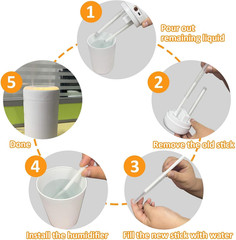 60 Humidifier Stick Filter Refill – 6″ Mini Air Diffuser Pure Wicks | Cotton …