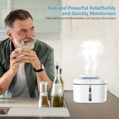 SZO Humidifiers for Bedroom Large Room, 2.5L Dual Nozzle Cool Mist Humidifier fo