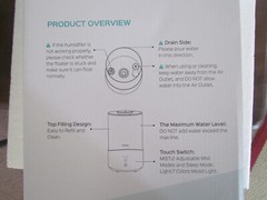 Humidifier Tower- 2.5L-Cool Mist- Homasy Top Filling Oil Diffuser Model HM654A