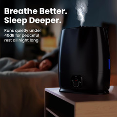 Everlasting Comfort 6L Humidifiers for Bedroom, Quiet 50HR Runtime No-Filter Sup