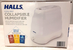 Halls Cool Mist Collapsible Portable Humidifier Cough Sinus 360 Nozzle Vapor Pad