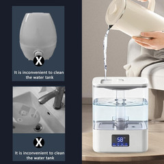 4L Top Fill Humidifiers for Bedroom & 60H Runtime – Cool Mist Humidifier, 3