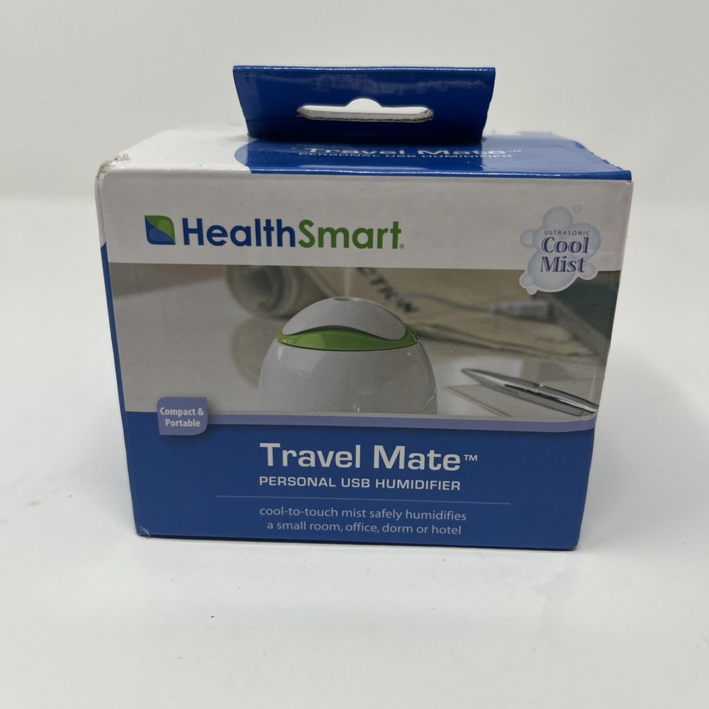 HealthSmart Travel Mate Personal Ultrasonic Cool Mist USB Humidifier