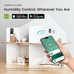 6L Smart Humidifier,Cool Mist Top Fill with Essential Oil Diffuser, Smart App